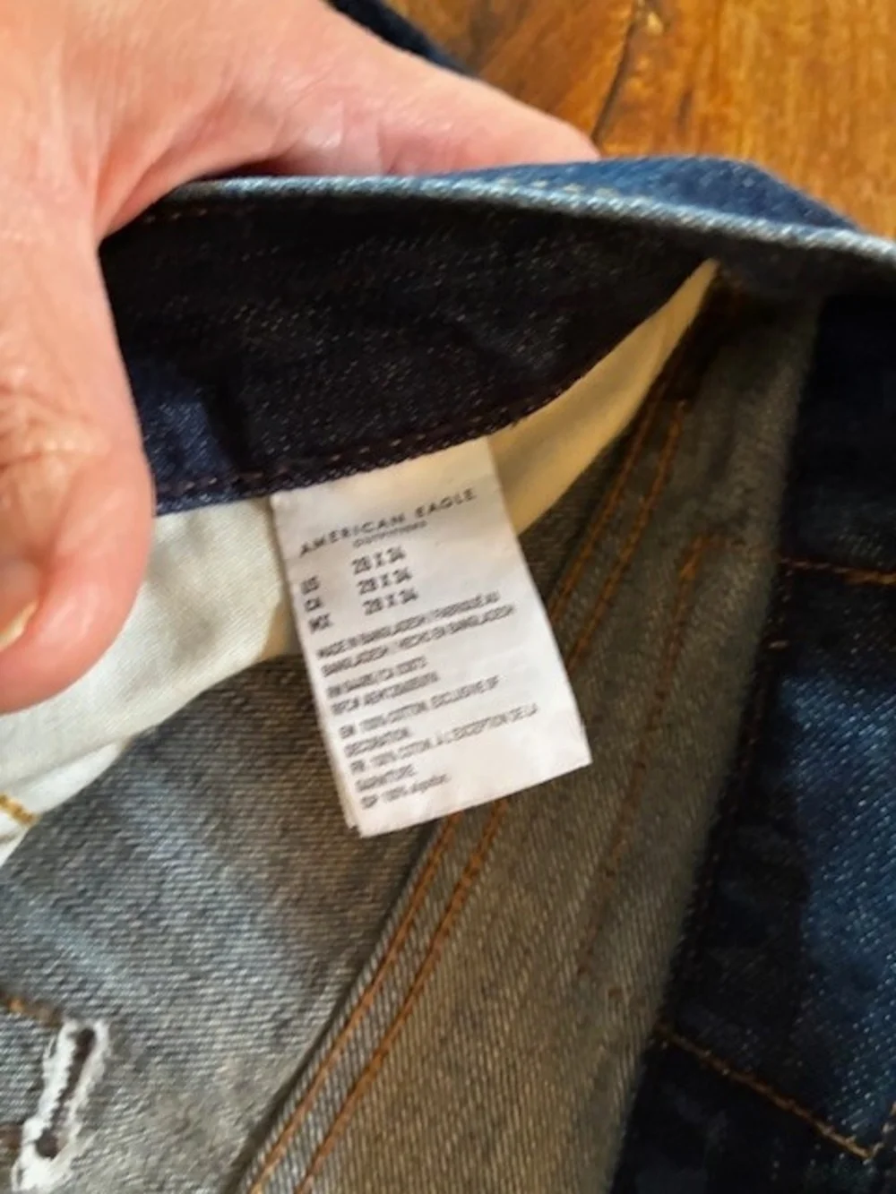 American Eagle Outfitters Straight Jeans in Blue 28X34 - Picture 2 of 5